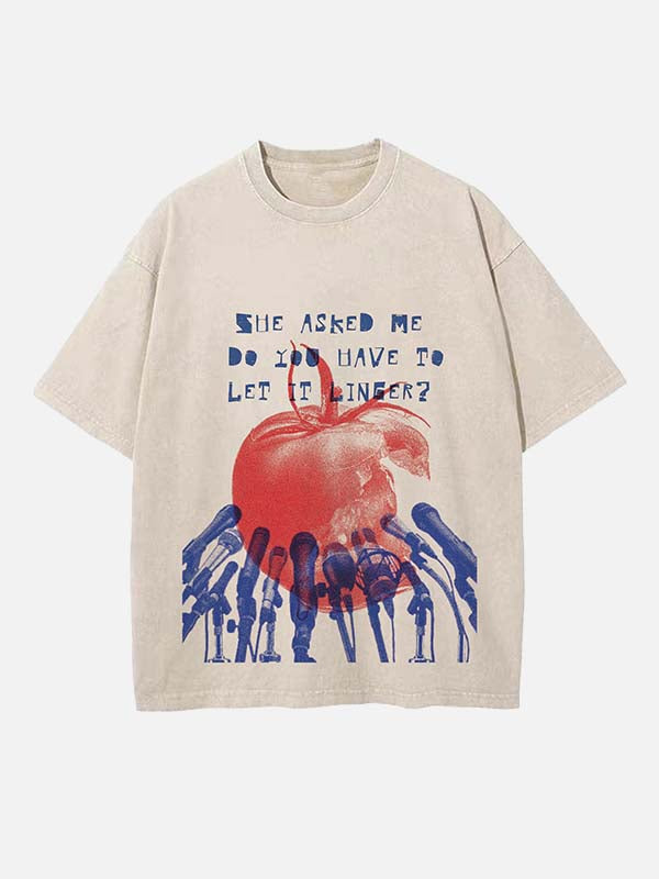 The Cranberries Print Round Neck T-shirt