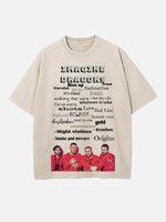 Imagine Dragons Print Round Neck T-shirt