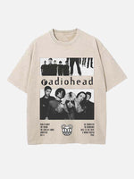 Radiohead Print Round Neck T-shirt
