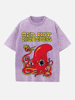 Red Hot Chili Peppers Print Round Neck T-shirt