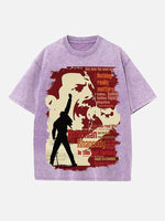 Queen Print Round Neck T-shirt