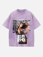 Tate McRae Print Round Neck T-shirt