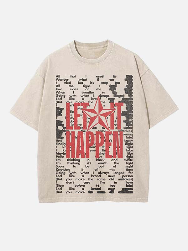 Tame Impala Print Round Neck T-shirt