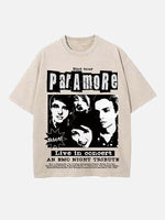 Paramore Print Round Neck T-shirt