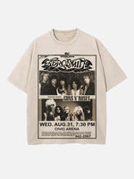 Aerosmith Print Round Neck T-shirt