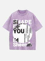 Ed Sheeran Print Round Neck T-shirt