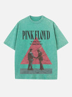 Pink Floyd Print Round Neck T-shirt
