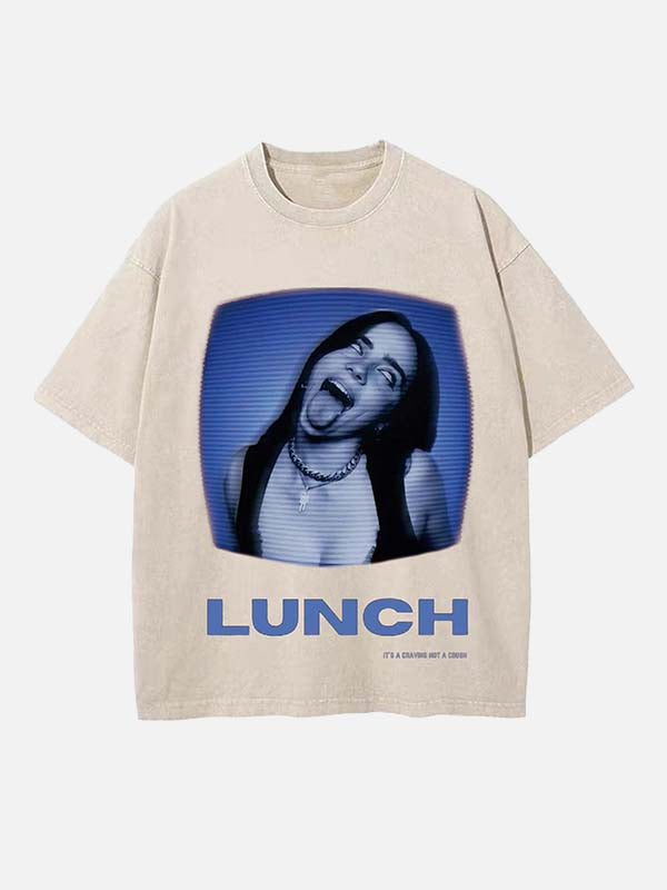 Billie Eilish Print Round Neck T-shirt