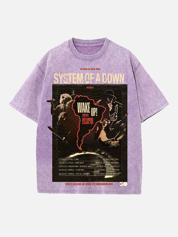 System of a Down Print Round Neck T-shirt