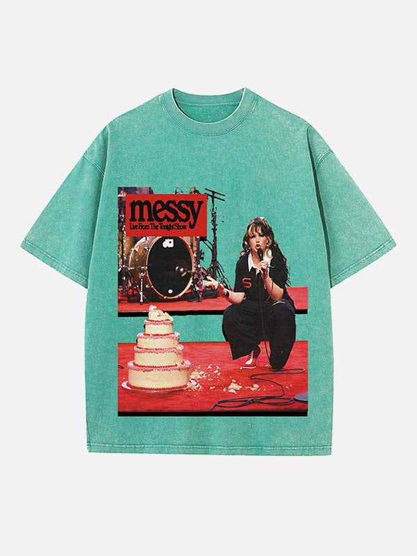 Lola Young Print Round Neck T-shirt