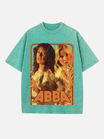 ABBA Print Round Neck T-shirt