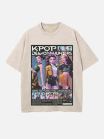 HUNTR/X Print Round Neck T-shirt