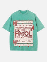 The Cranberries Print Round Neck T-shirt