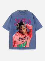 Juice WRLD Print Round Neck T-shirt
