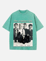 The Cranberries Print Round Neck T-shirt