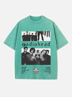 Radiohead Print Round Neck T-shirt