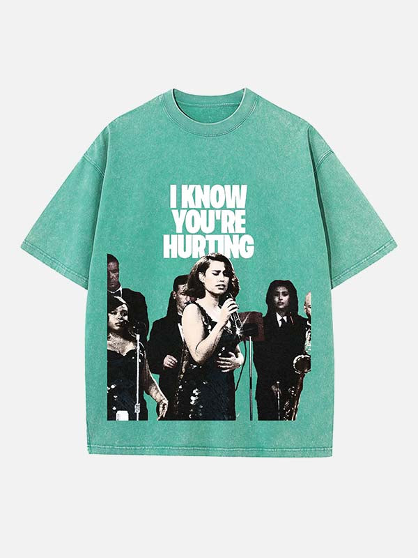 Raye Print Round Neck T-shirt