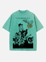 Fleetwood Mac Print Round Neck T-shirt