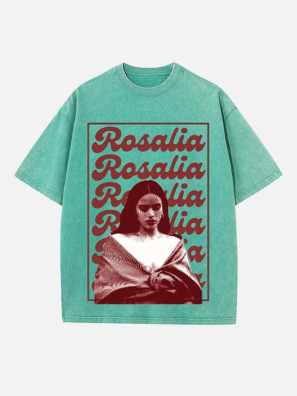 Rosalía Print Round Neck T-shirt