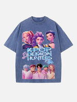 HUNTR/X Print Round Neck T-shirt