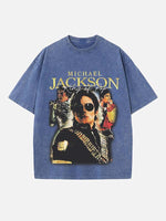Michael Jackson Print Round Neck T-shirt