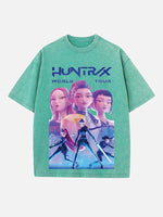 HUNTR/X Print Round Neck T-shirt