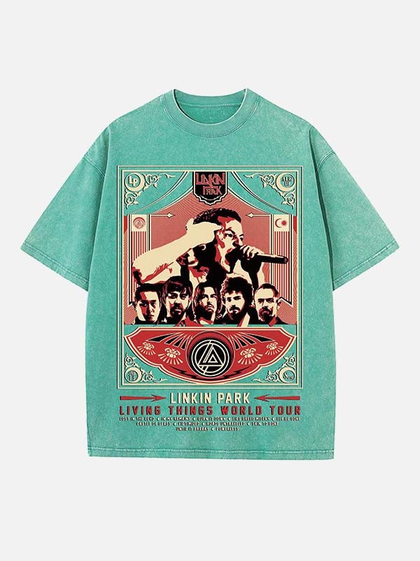 Linkin Park Print Round Neck T-shirt