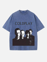 Coldplay Print Round Neck T-shirt