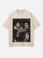 Michael Jackson Print Round Neck T-shirt