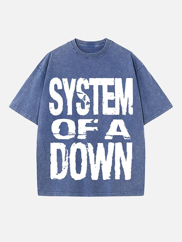 System of a Down Print Round Neck T-shirt