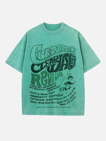 Creedence Clearwater Revival Print Round Neck T-shirt