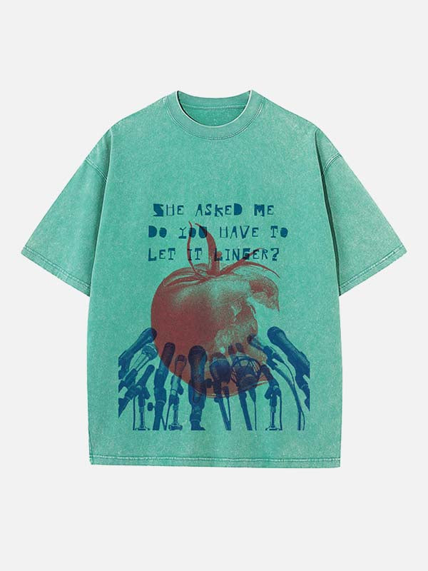 The Cranberries Print Round Neck T-shirt