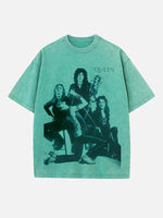 Queen Print Round Neck T-shirt