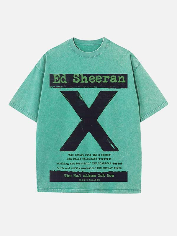 Ed Sheeran Print Round Neck T-shirt