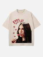 Madison Beer Print Round Neck T-shirt