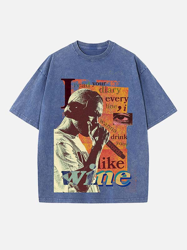 Frank Ocean Print Round Neck T-shirt