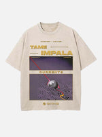 Tame Impala Print Round Neck T-shirt