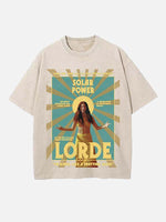 Lorde Print Round Neck T-shirt