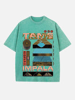 Tame Impala Print Round Neck T-shirt