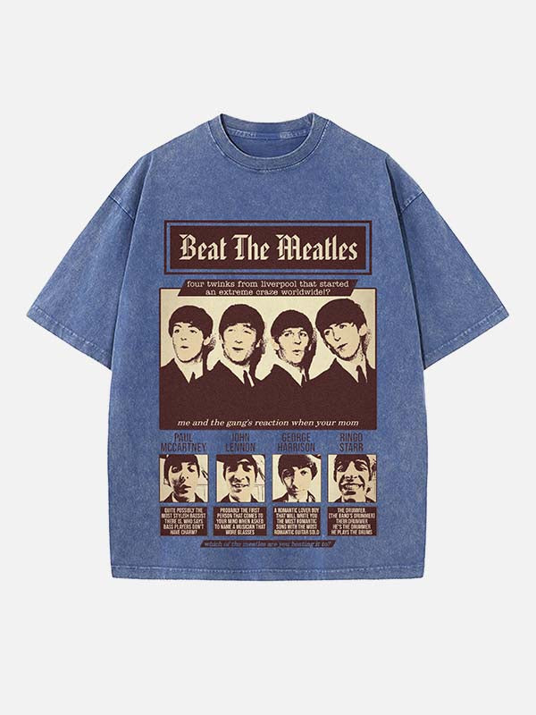 The Beatles Print Round Neck T-shirt