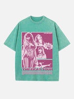 Taylor Swift Print Round Neck T-shirt