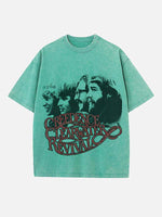 Creedence Clearwater Revival Print Round Neck T-shirt