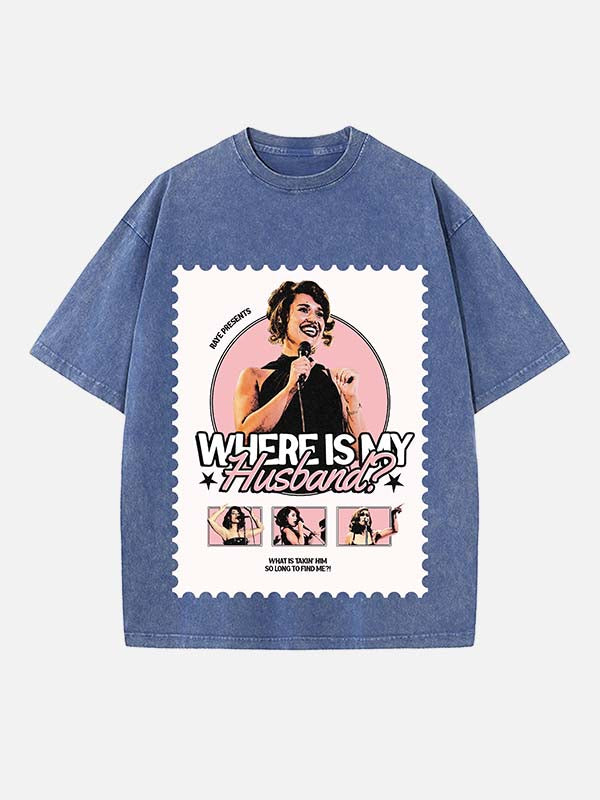 Raye Print Round Neck T-shirt