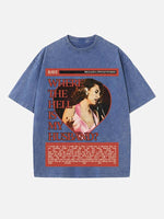 Raye Print Round Neck T-shirt