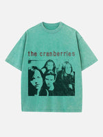 The Cranberries Print Round Neck T-shirt