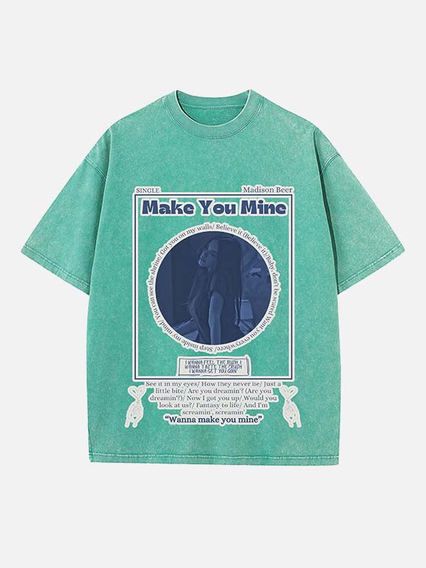 Madison Beer Print Round Neck T-shirt