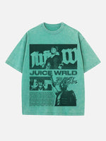 Juice WRLD Print Round Neck T-shirt