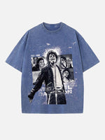 Michael Jackson Print Round Neck T-shirt