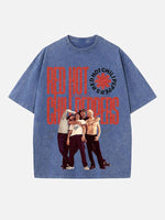 Red Hot Chili Peppers Print Round Neck T-shirt