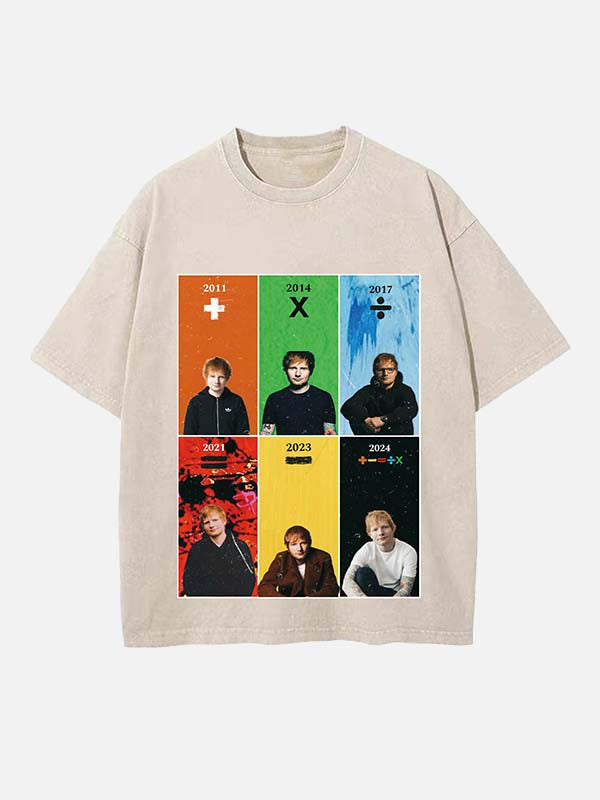 Ed Sheeran Print Round Neck T-shirt